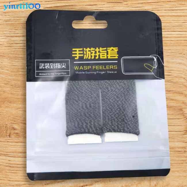 1 Cặp Ống Bọc Ngón Tay Chơi Game Cots 18-needle Bằng Sợi Đồng Siêu Mỏng Thoáng Khí