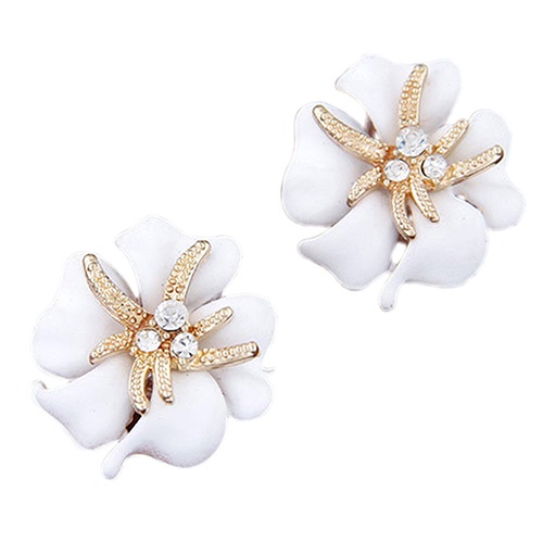 Đôi Khuyên Tai HìNh Sao BiểN ĐíNh Kim Cương Giả NhiềU MàU ThờI Trang Cho Nữ