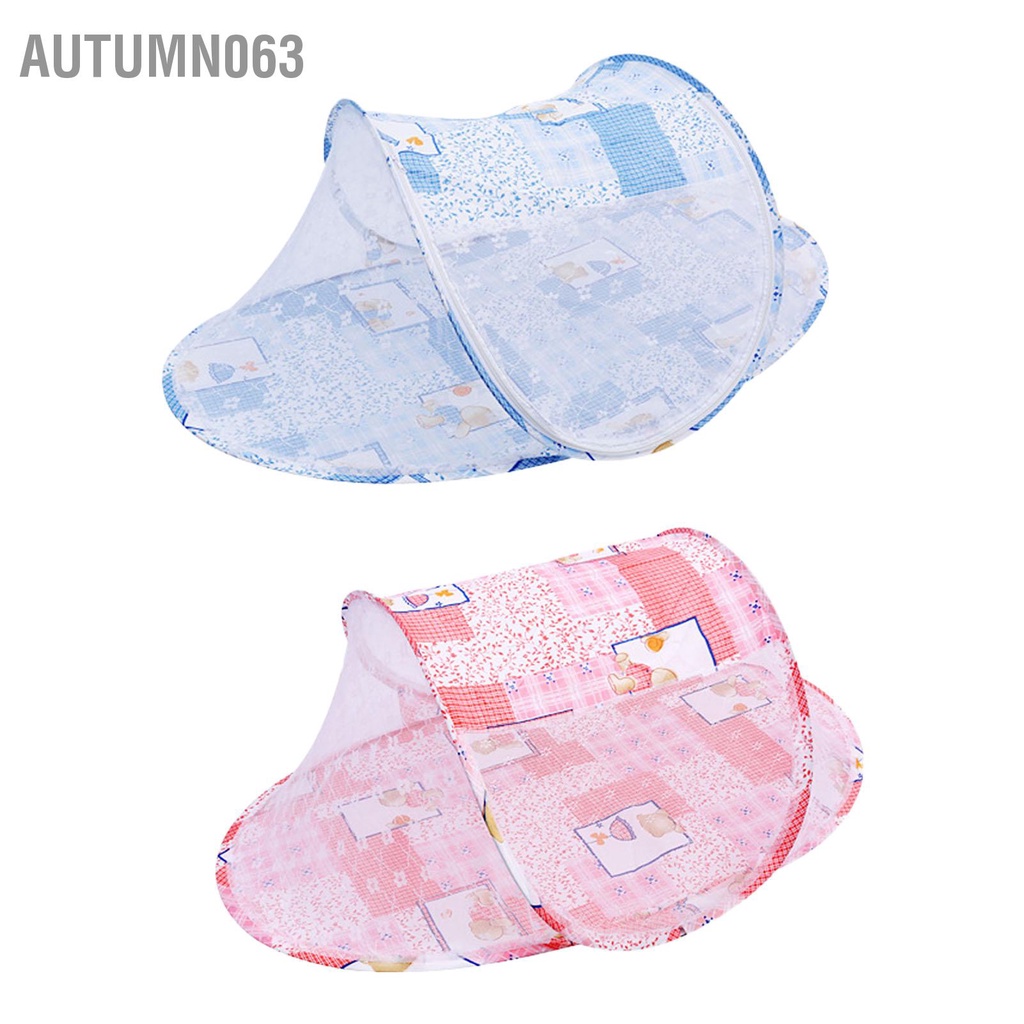 Autumn063 Giường cũi trẻ em Lưới gấp Dây kéo thoáng khí Cài đặt miễn phí cho sơ sinh lưới