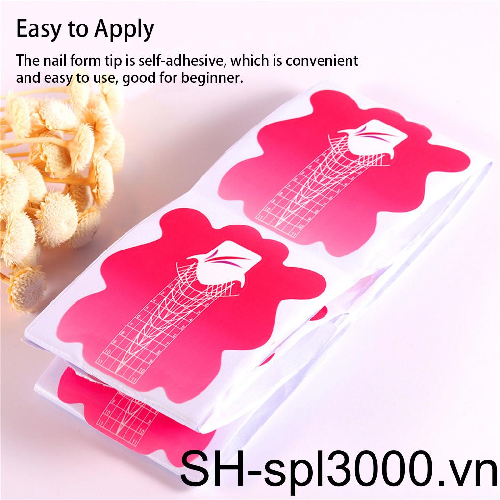 Set 100 / 500 Miếng Dán Nối Dài Móng Tay Hình Bông Hoa Giá Đỡ