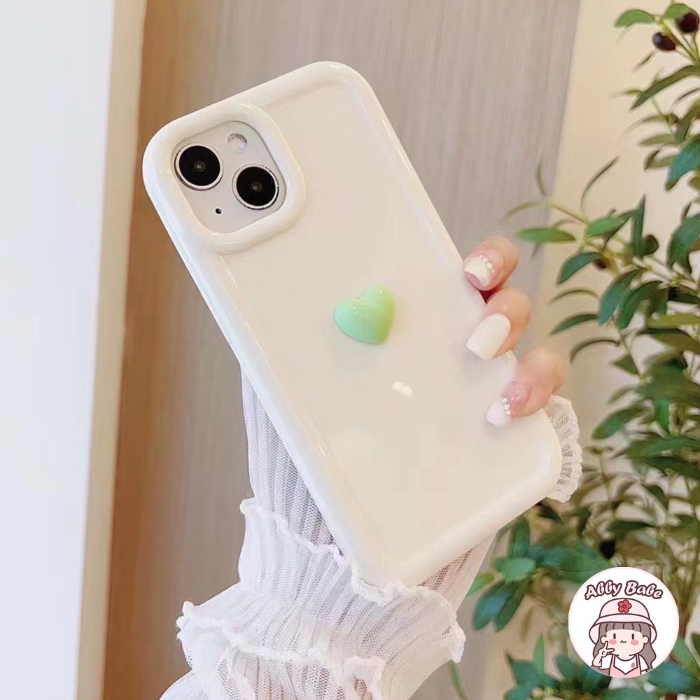 Ốp Điện Thoại Silicon TPU Mềm Bóng Ôm Sát Hình Trái Tim 3D Chống Va Đập IP 14 Pro Max IP 11 11 Pro Max X XS