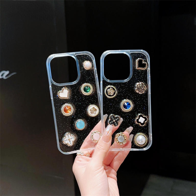 Ốp Điện Thoại Đính Đá Dễ Thương Cho iPhone 14 13 12 11 Pro MAX Plus X XS MAX XR 7 8 Plus SE 2022 2020 14Plus 13Mini 12Mini