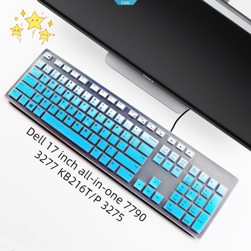 Tấm Lót Bàn Phím Máy Tính Bằng Silicon Mềm Chống Bụi Cho Dell 17 Inch 7790 3277 KB216T / P 3275