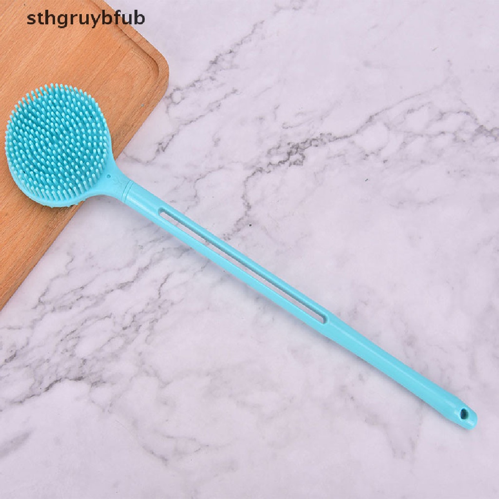 Bàn Chải Silicon Cán Dài Chà Lưng Khi Tắm Tiện Dụng