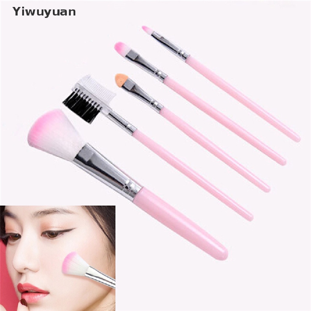 < Yiwuyuan > Bộ 5 Cọ Trang Điểm Mắt Môi Đa Năng Cho Nữ