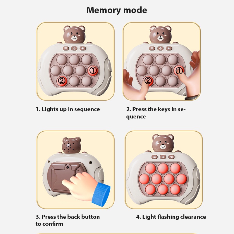 Máy Chơi Game Đẩy Bong Bóng Nhanh Chóng Đồ Chơi Giáo Dục Cho Trẻ Em Trai Và Bé Gái Mới