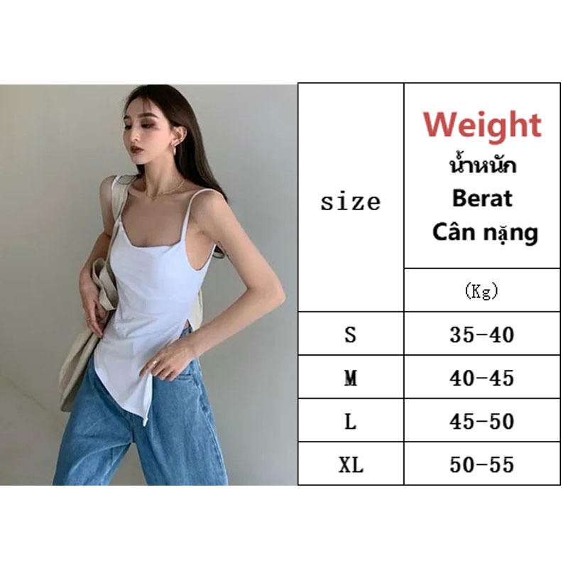 Áo Không Tay Thiết Kế Không Đồng Đều Phong Cách Âu Mỹ Thời Trang Mùa Hè Mới Cho Nữ