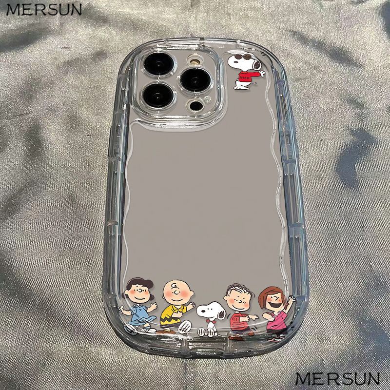 ✅Ốp Điện Thoại Mềm Trong Suốt Chống Sốc Hình Snoopy Cho Apple promax xs 7iPhone1413 / 11 / xr / 8p 12 7KEE