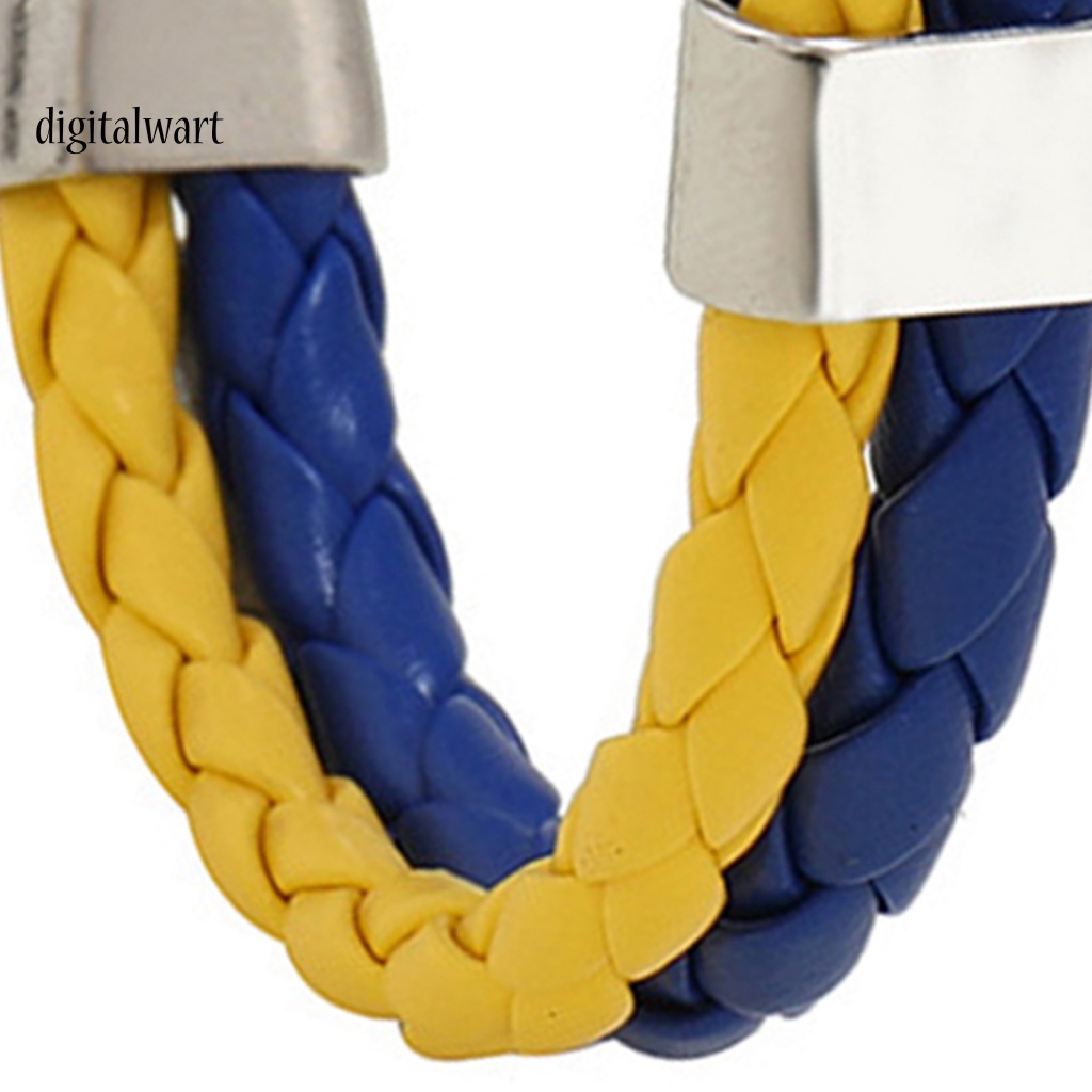 Kỹ Thuật Số| Vòng Tay Bện Dây Giả Da Gọn Nhẹ Chống Mòn Thời Trang Cho Nam