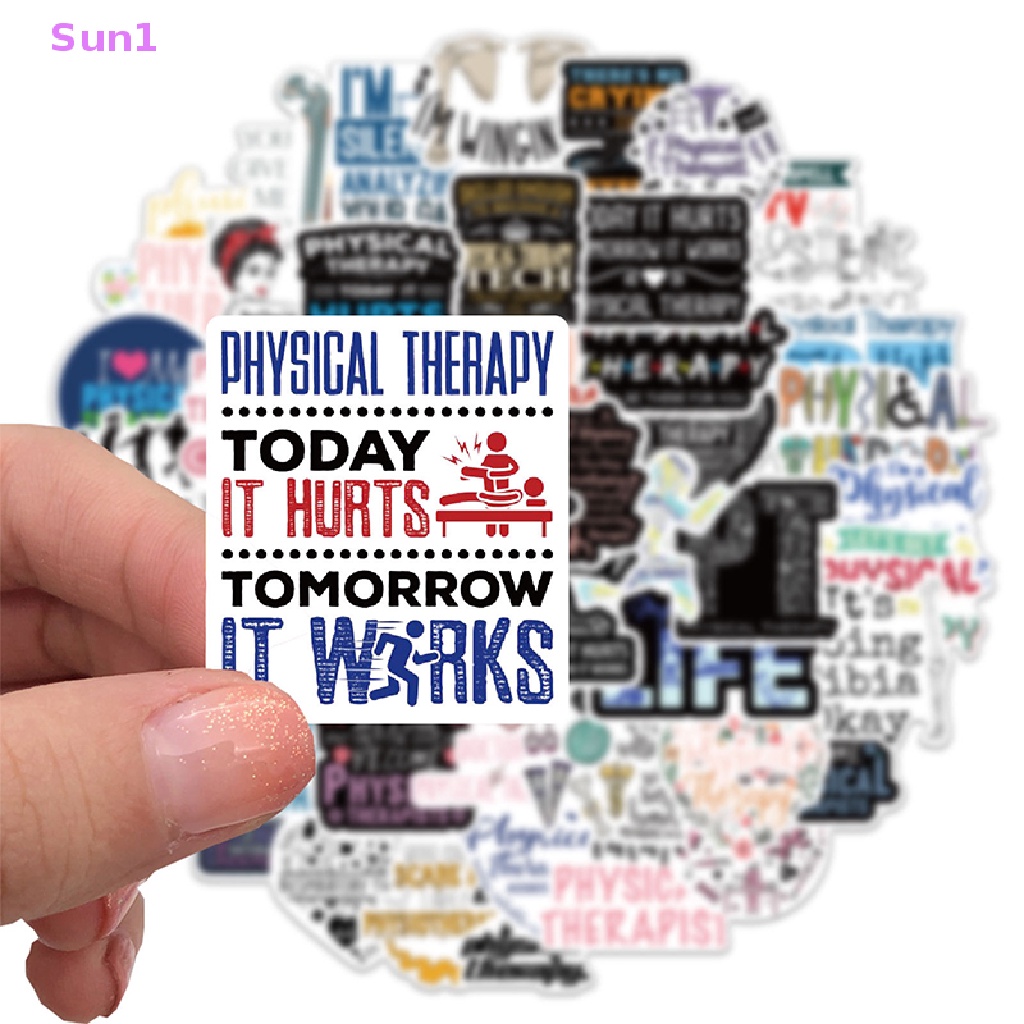 Set 50 Miếng Dán Chống Nước Trang Trí Sổ Tay DIY