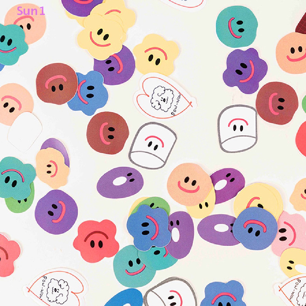 Set 1: 110 Sticker Mặt Cười Nhiều Màu Sắc Dễ Thương Dùng Để Trang Trí Văn Phòng / Trường Học