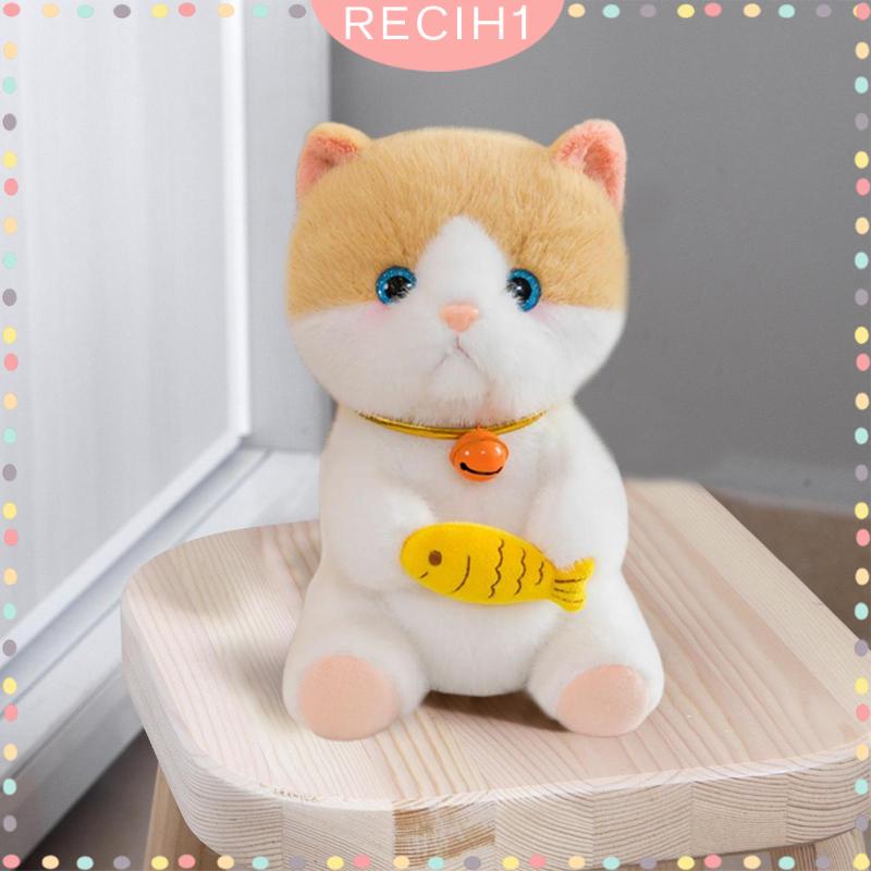 Đồ chơi nhồi bông Hình Chú Mèo Dễ Thương Dùng Trang Trí