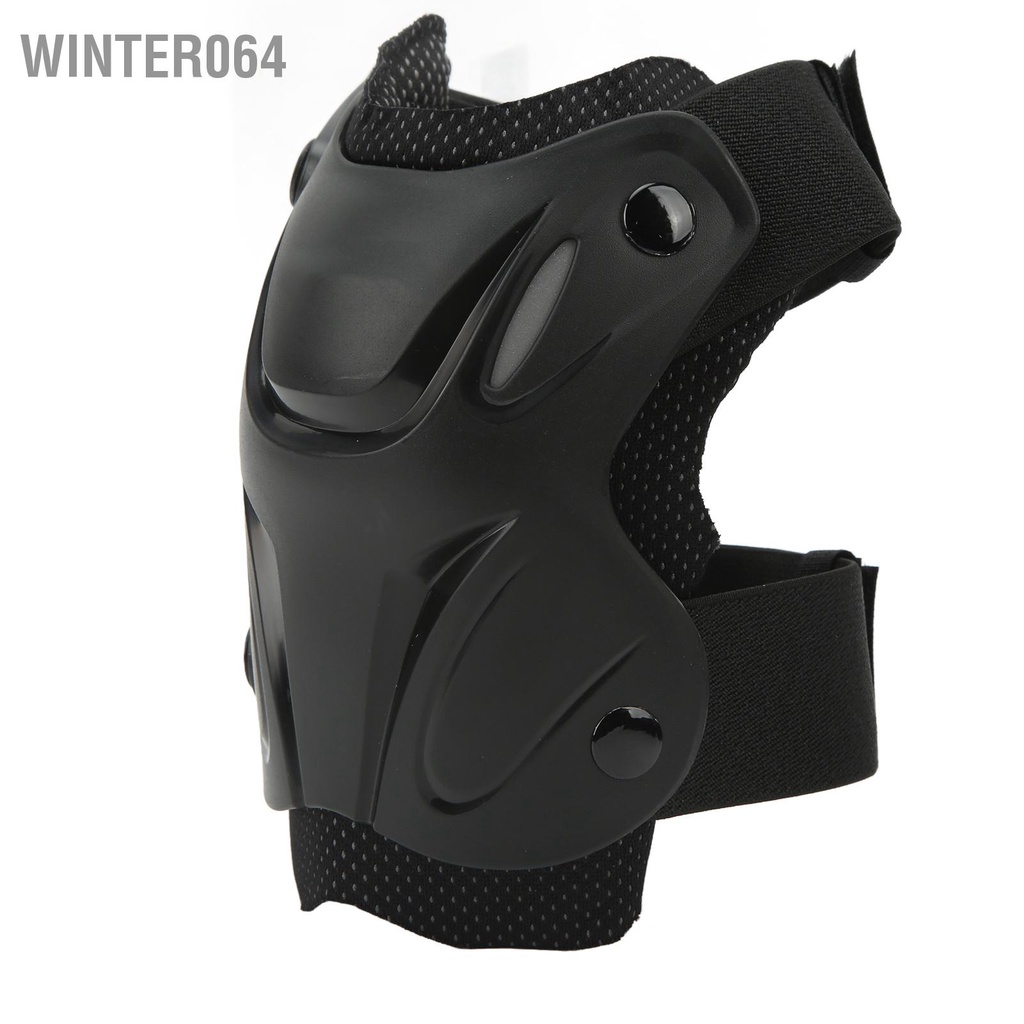 Winter064 Miếng Đệm Đầu Gối Khuỷu Tay Cận Vệ Có Thể Điều Chỉnh Chống Va Đập Tiện Dụng Ngoài Trời Đồ Dùng An Toàn Cho Đi Xe Đạp Đen Free Size