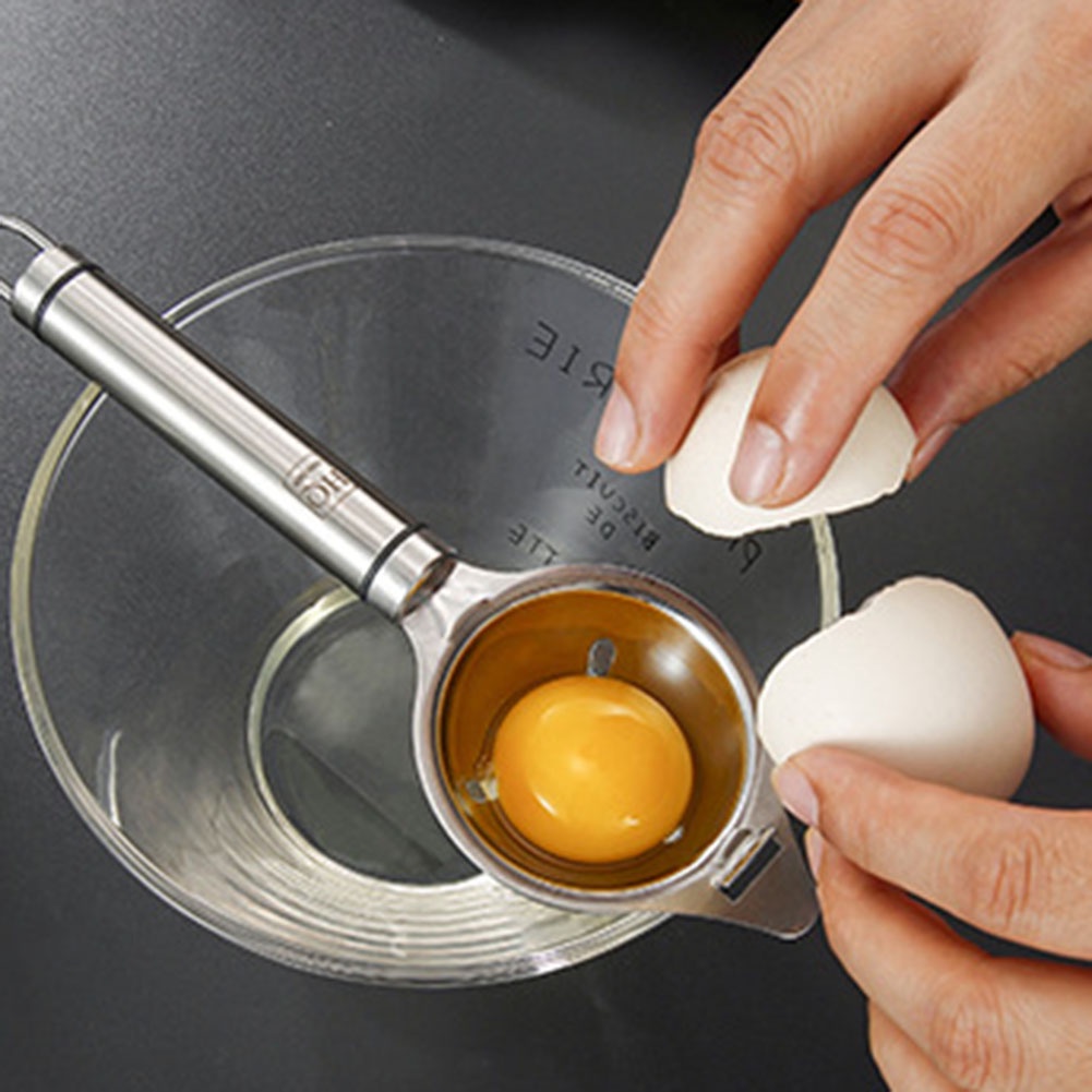 Dụng Cụ Tách Vỏ Trứng Bằng Thép Không Gỉ Mới