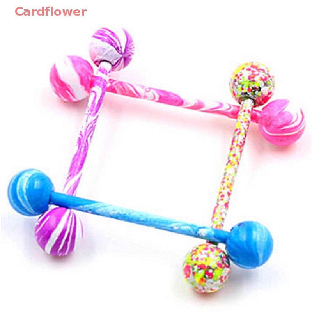 10 Cái / Bộ Khuyên Lưỡi Bằng Thép Không Gỉ Mới