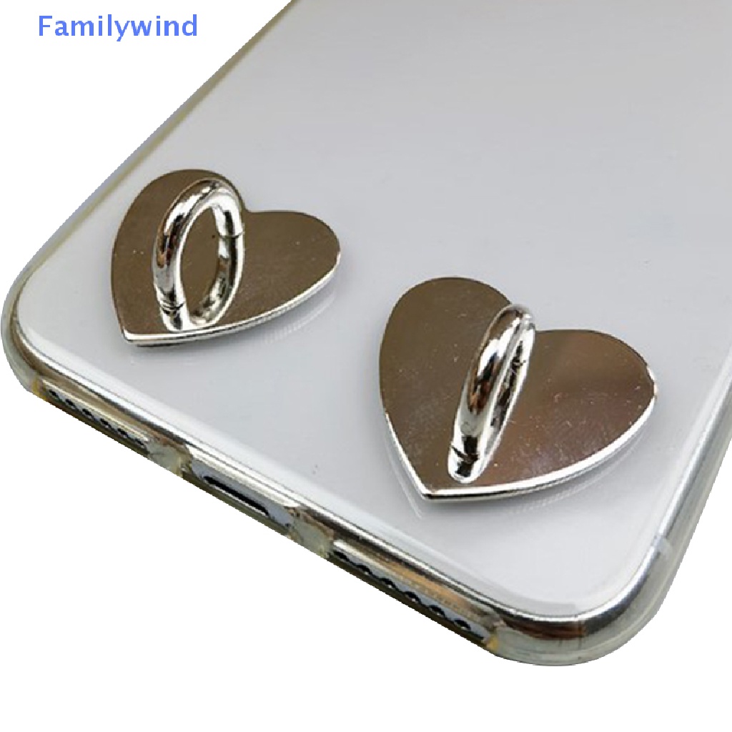 Familywind &gt; Giá Đỡ Điện Thoại Dạng Nhẫn Hình Vuông / Trái Tim Trái Tim Tình Yêu Có Khóa Cài Ch well
