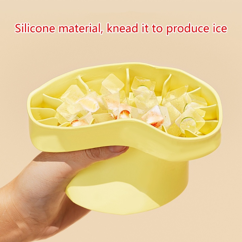 Khuôn Silicone Làm Đá Viên Có Thể Tái Sử Dụng