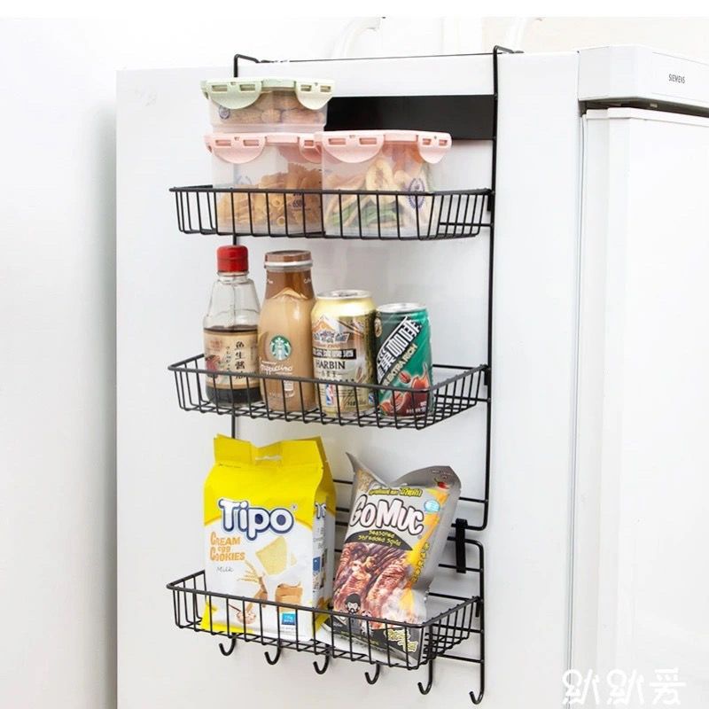 Giá Đựng Gia Vị Đa Năng Treo Bên Hông Tủ Lạnh ki 4.11