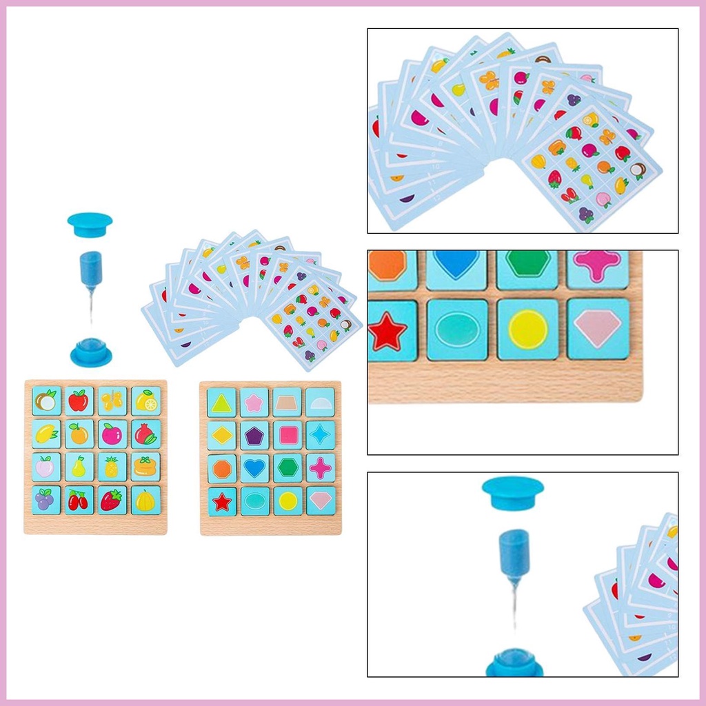 Bộ Thẻ Nhớ Hình Động Vật / Trái Cây / Động Vật Dễ Thương Cho Bé