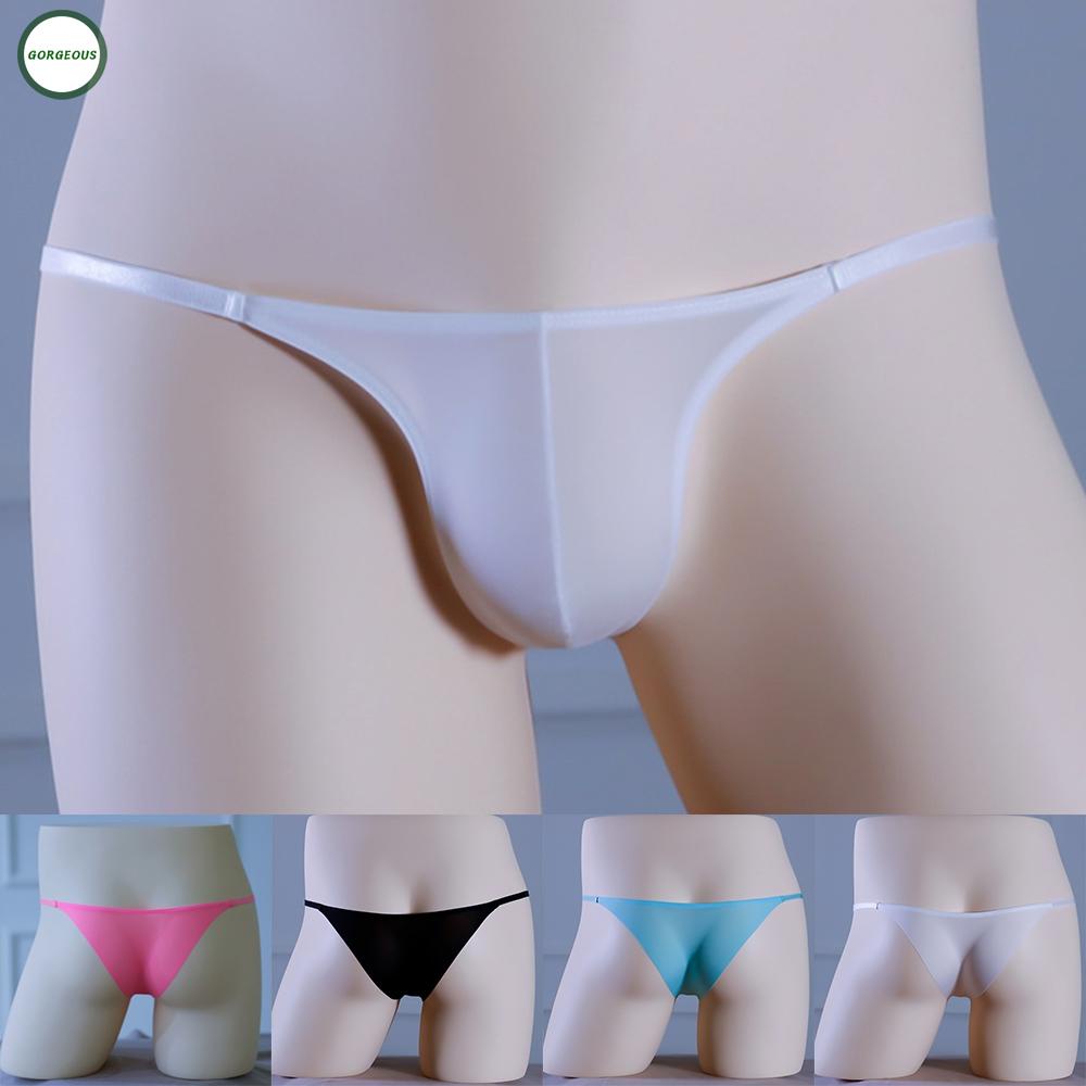 GORGEOUS~Male Through Traceless Underpants Briefs Underwear Bulge Waist G-string