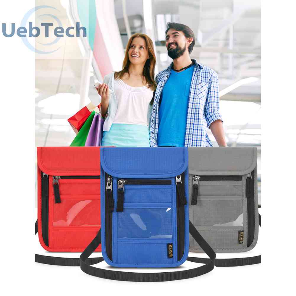 Ví Đựng Hộ Chiếu / Thẻ Đeo Cổ Đa Năng Tiện Dụng Mang Theo Du Lịch