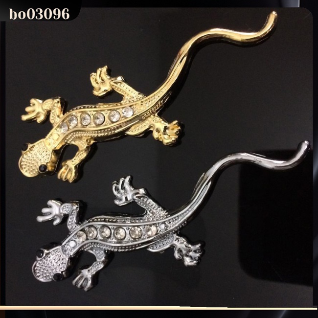 Decal Kim Loại Hình Gekko Japonicus 3D Dán Xe Hơi