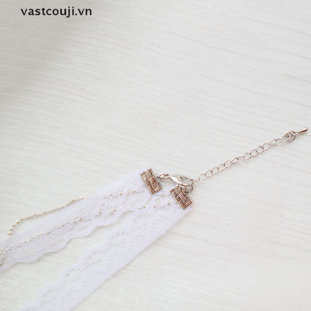 Vòng Cổ Choker Hai Lớp Thắt Nơ Hoa Quyến Rũ Cho Nữ