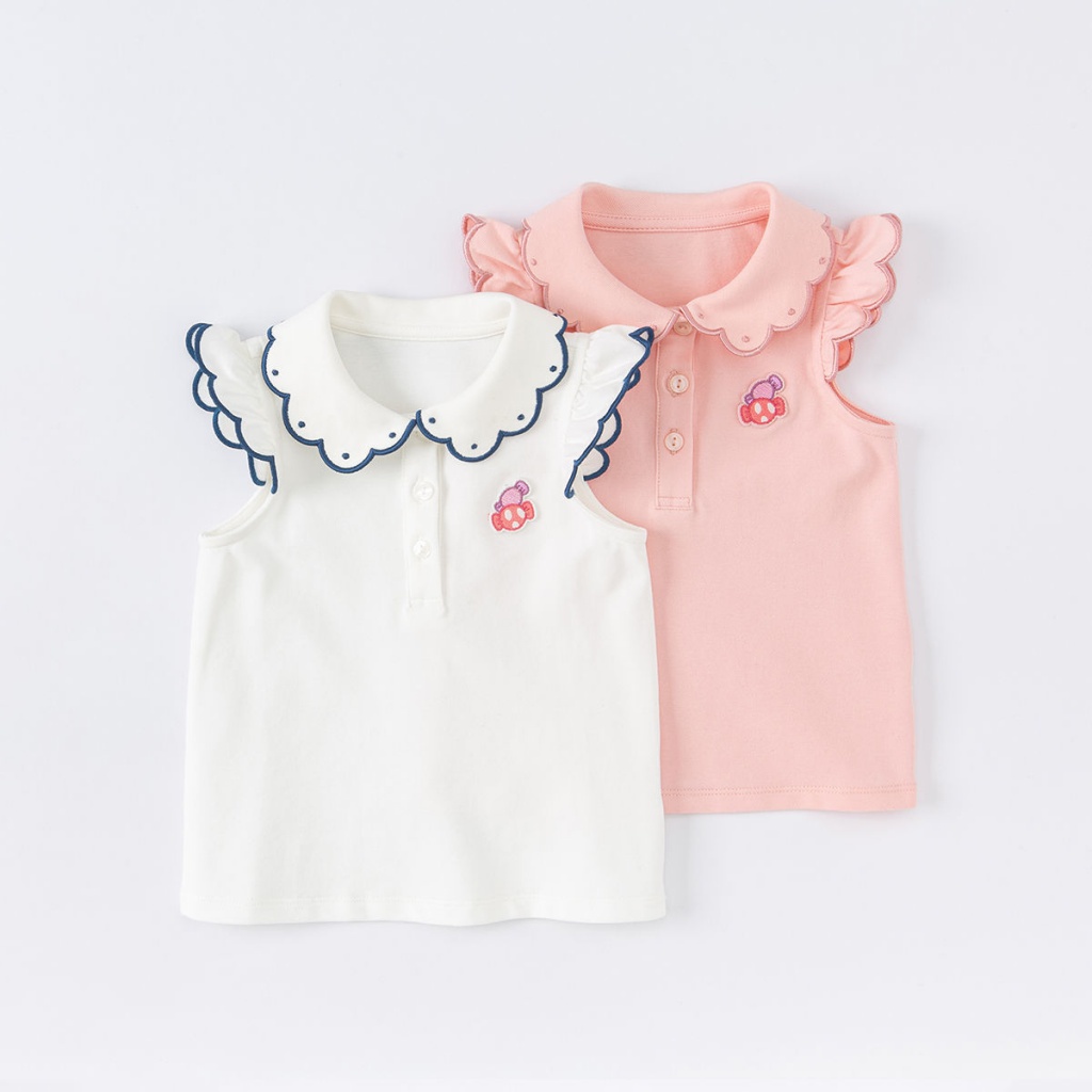 Áo Thun Cotton MàU SắC Đơn GiảN Cho Bé GáI