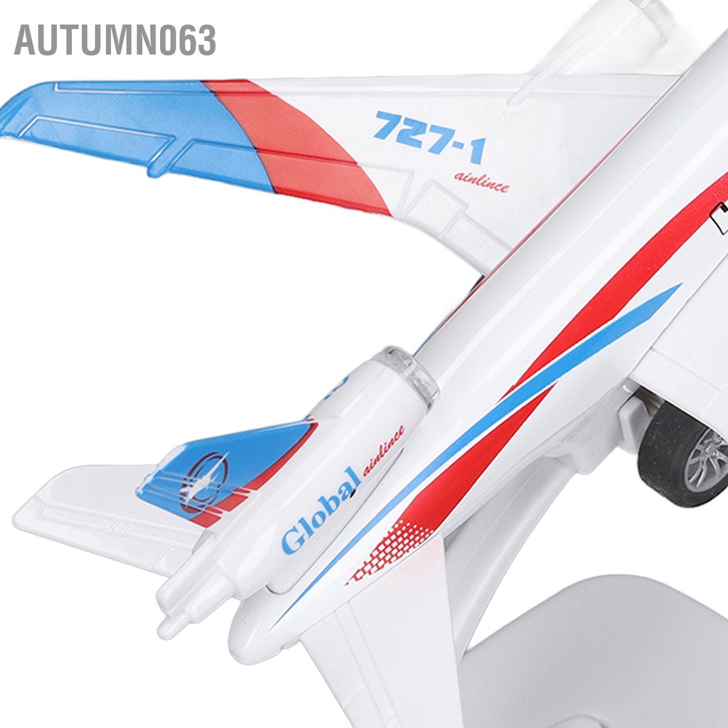 Autumn063 Mô Hình Máy Bay Phỏng Kéo Lại Chức Năng Âm Thanh Và Đèn Hợp Kim Diecast Đồ Chơi Cho Bộ Sưu Tập Quà Tặng