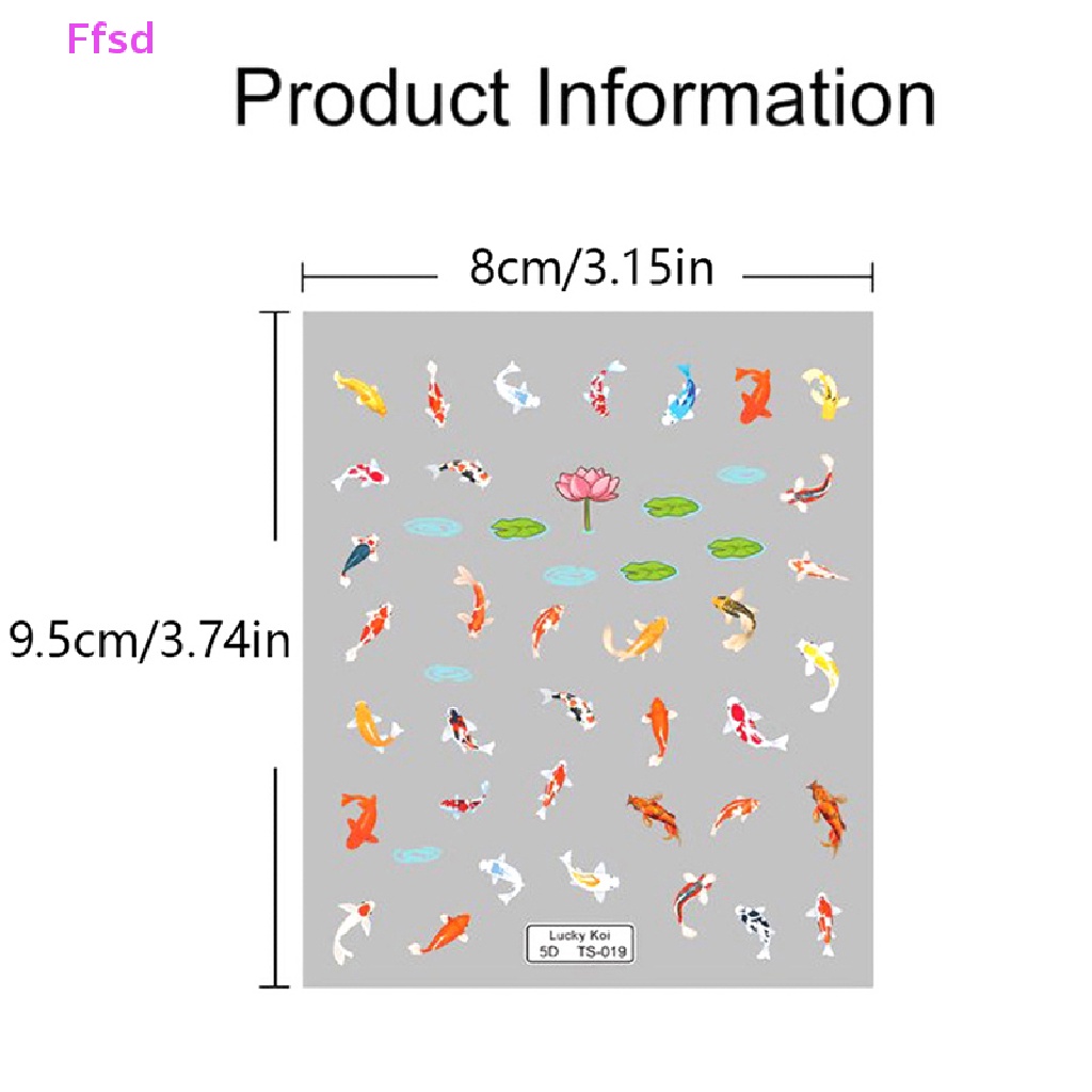 Miếng Dán Trang Trí Móng Tay 5D Hình Hoa Trái Tim Cho Nữ