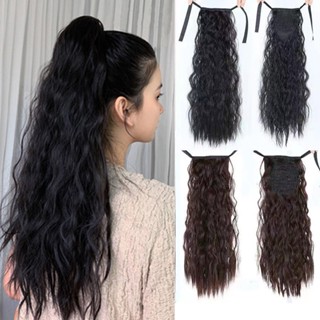  Tóc Giả Đuôi Ngựa Dài 60cm Kiểu Xoăn Gợn Sóng Thời Trang Cho Nữ 