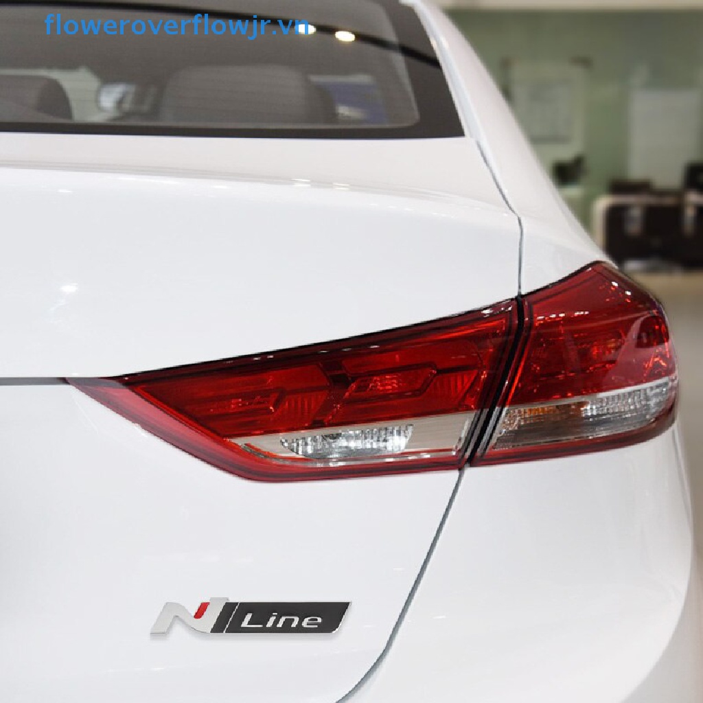 Huy Hiệu Kim Loại 3D Trang Trí Thân Xe Hơi Hyundai N LINE i30 i20