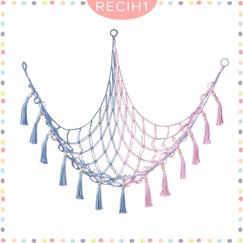 Võng Treo Tam Giác Nhồi Bông Phong Cách Boho Macrame Độc Đáo Trang Trí Nhà Cửa