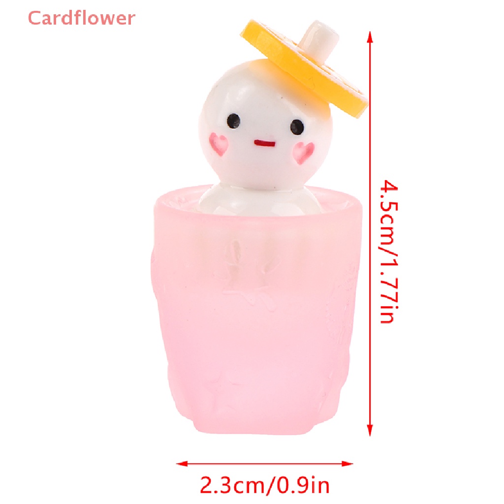 1 Đồ trang trí Ly Kem Mini Phát Quang Dùng Trang Trí Tiểu Cảnh Mới