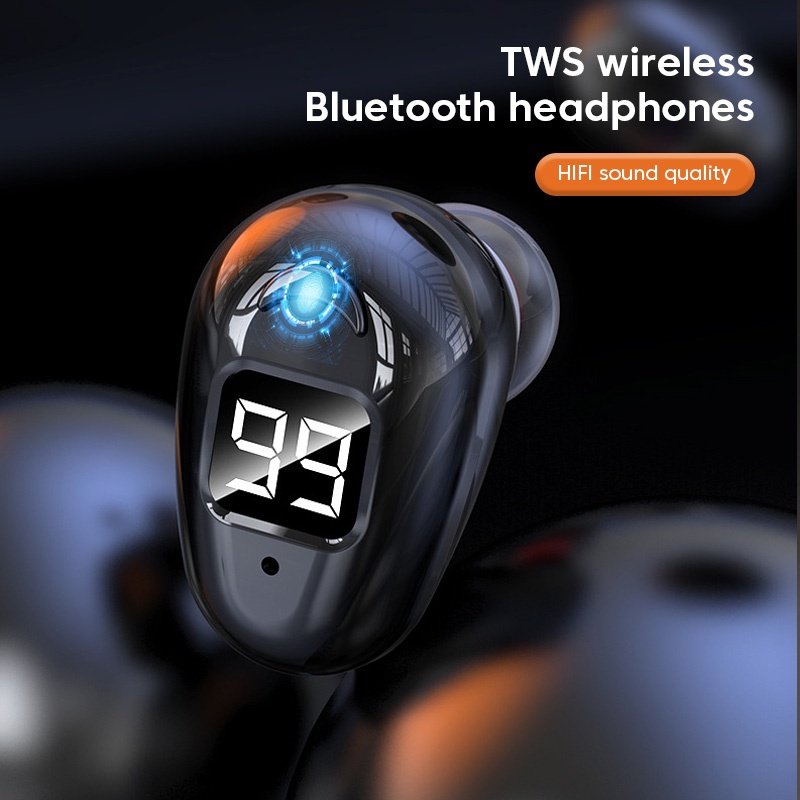 Tai Nghe Nhét Tai Bluetooth 5.2 Không Dây Mini Âm Thanh Stereo Sống Động Chất Lượng Cao