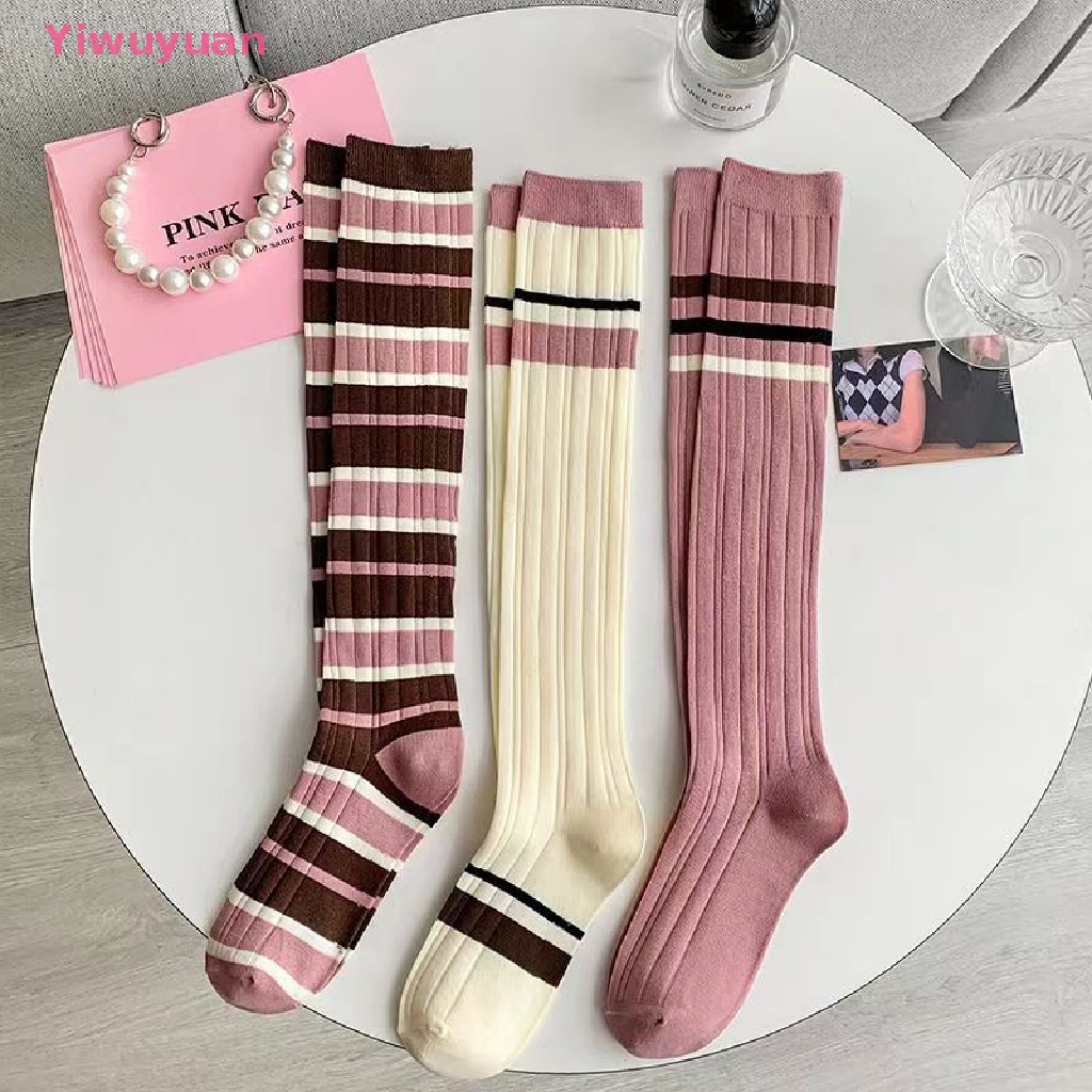 &lt; Yiwuyuan &gt; Vớ Dài Qua Gối Mỏng Thoáng Khí Thoải Mái Nhiều Màu Sắc Mùa Hè Cho Nữ Sinh / Tiệc Sinh Viên / Tiệc Tùng JK Mới