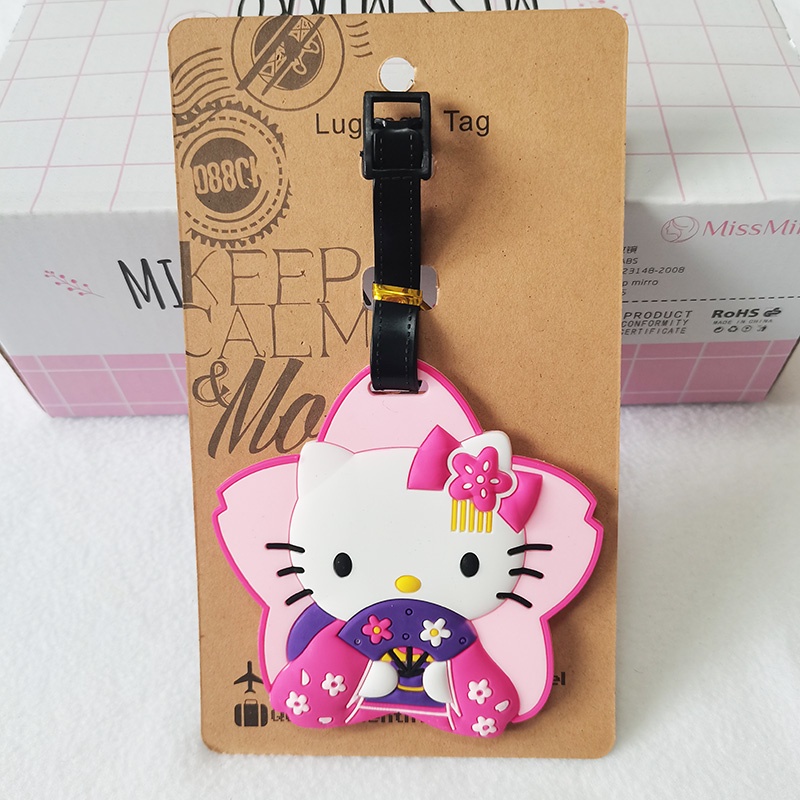 Thẻ Đánh Dấu Hành Lý Hình Hello Kitty Hoạt Hình