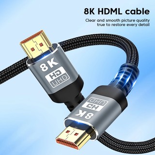 Dây cáp hdmi 8k 60hz 2.1 cho máy chiếu hdtv dài 1 / 2m / 3m / 5m