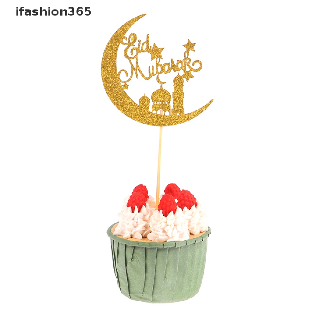 Topper Bằng Acrylic Dùng Trang Trí Bánh Kem DIY ifashion365] Eid Mubarak