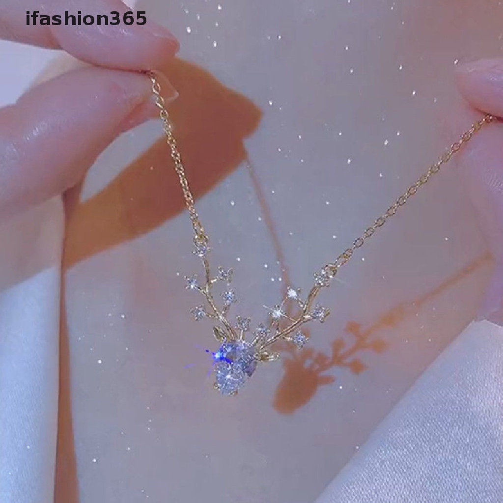 [ifashion365] Vòng cổ Mặt Hình Hươu Cao Cấp Thời Trang Cho Nữ