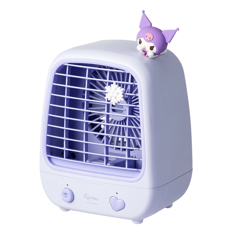 Quạt Phun Sương Làm Mát Mini 18Cm Hình Kuromi Cinnamoroll My Melody Dễ Thương