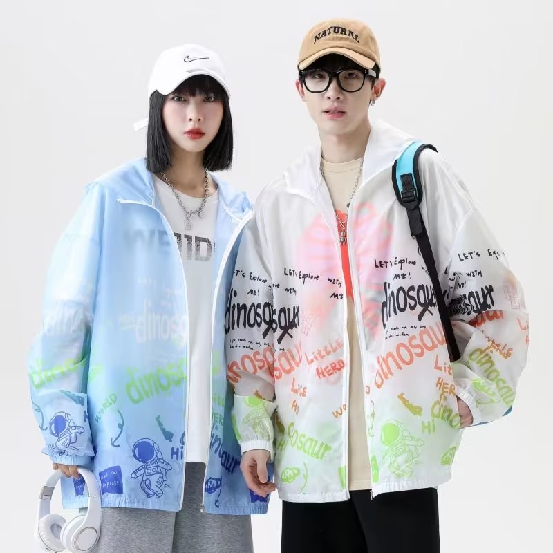 Áo Khoác Chống Nắng Dáng Rộng Có Mũ Trùm Thời Trang Mùa Hè Giản Dị Dành Cho Nam