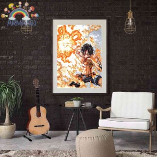 Bộ tranh đính đá tự làm họa tiết one piece độc đáo