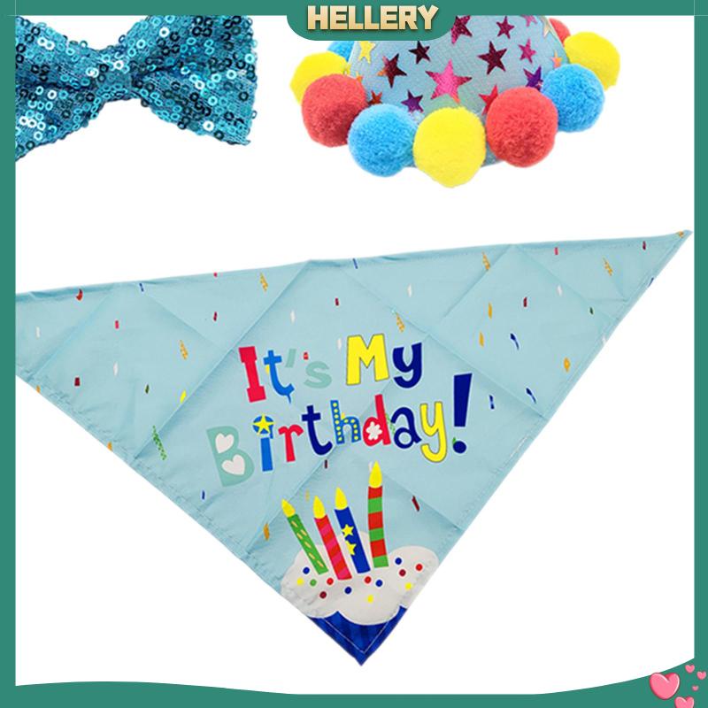 Bộ Trang Phục Sinh Nhật Đính Nơ Xinh Xắn Cho Cún Cưng