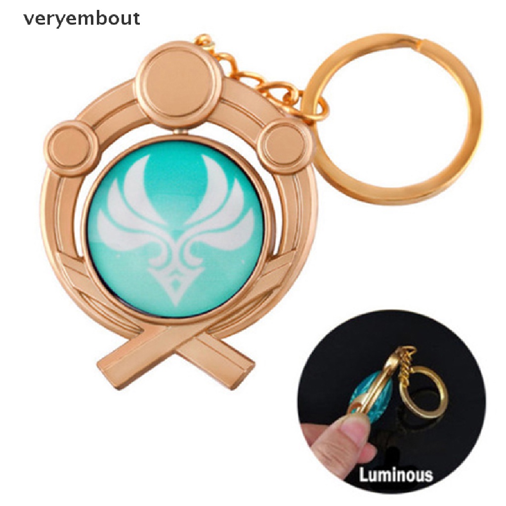 Móc Khóa Hai Mặt Bằng Acrylic Phát Quang Hình Đôi Mắt Thần Chết Độc Đáo