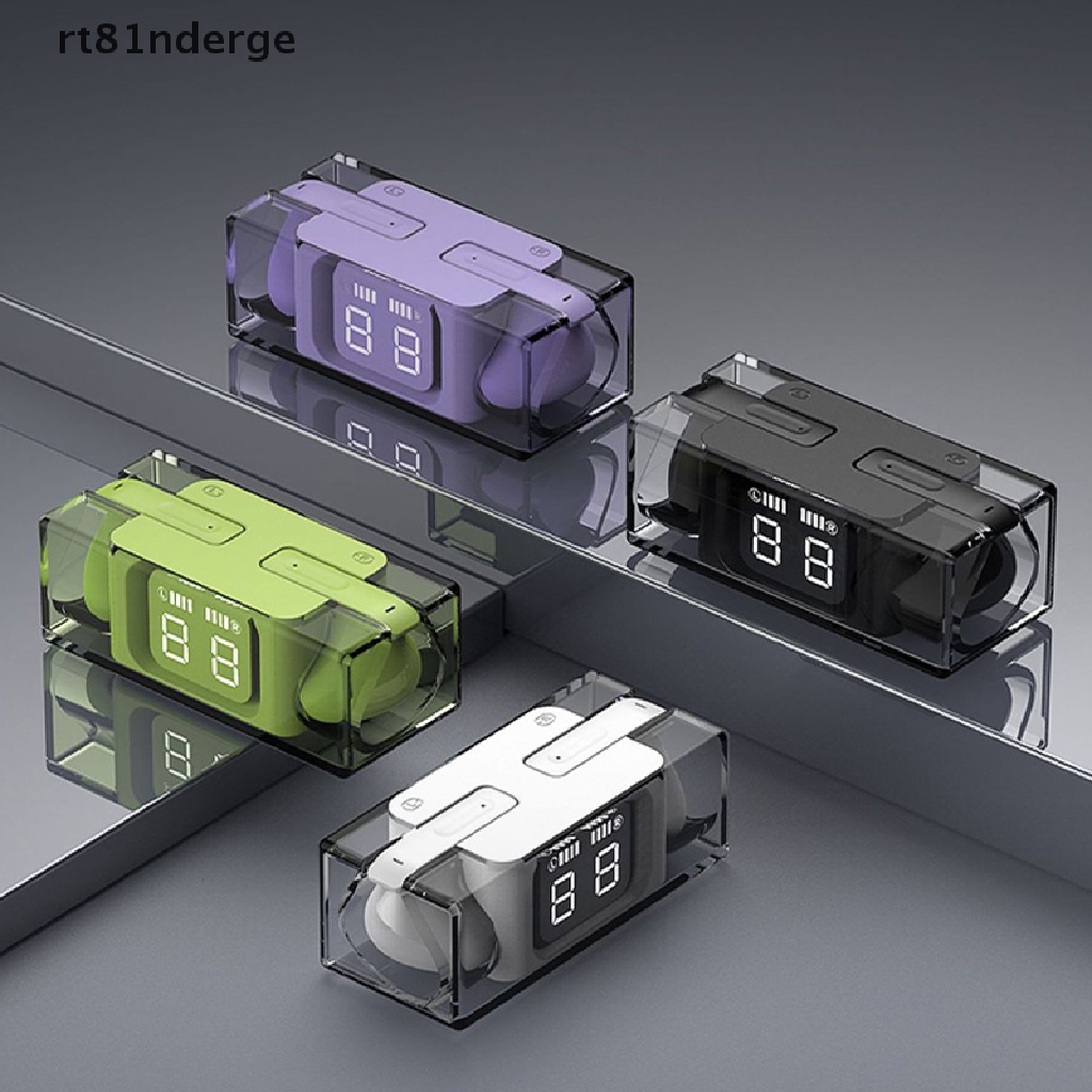 Tai Nghe Nhét Tai Bluetooth 5.3 Không Dây TWS Trong Suốt Kèm Mic Chất Lượng Cao