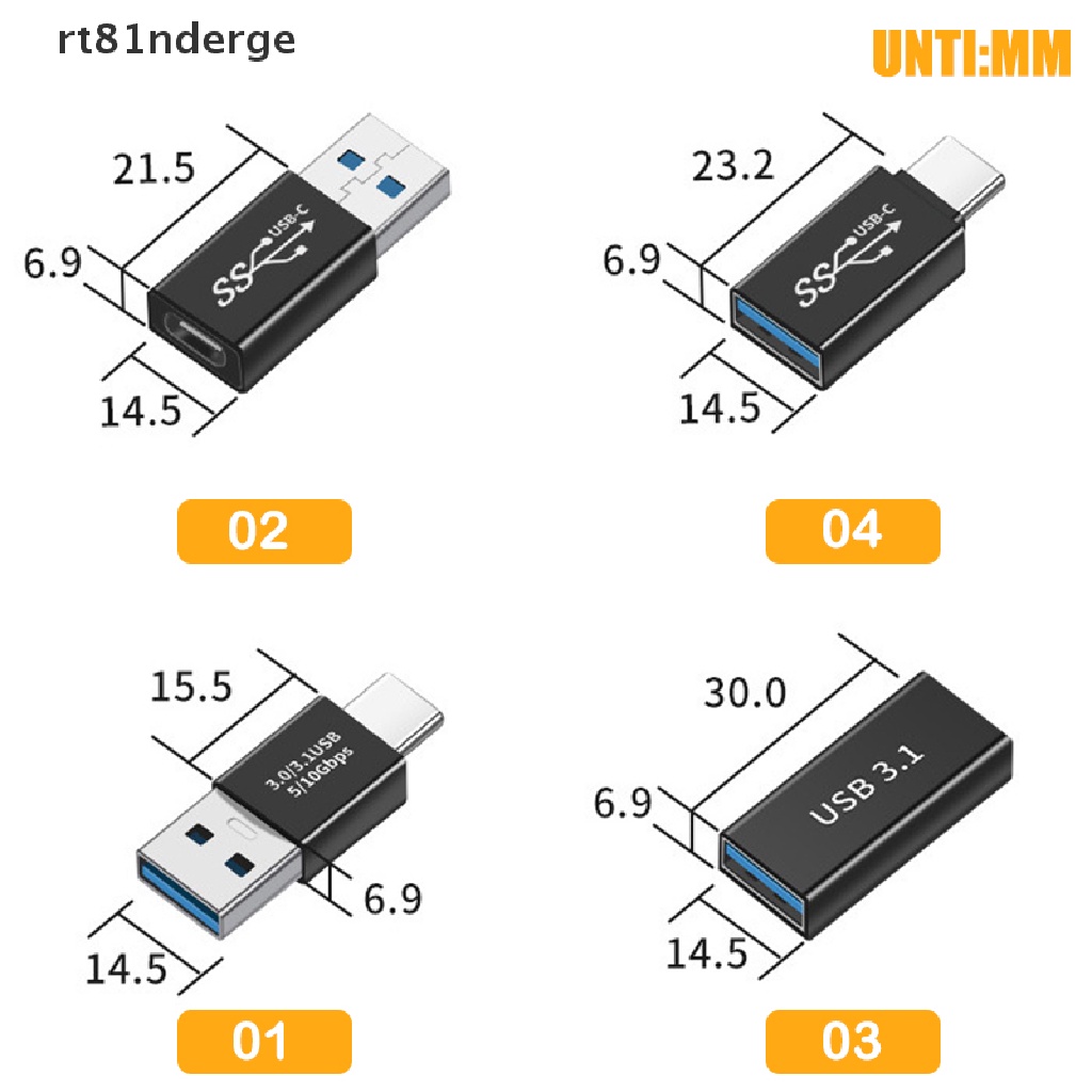 Dây Cáp Chuyển Đổi USB C Đực Sang USB3.0 Cái 3.1 Type C Cái