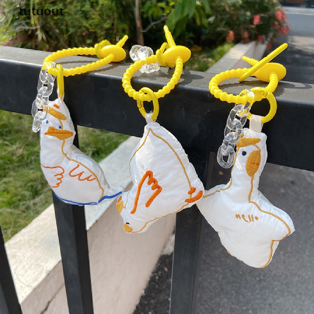 Móc Khóa Hình Vịt Nhồi Bông Đáng Yêu