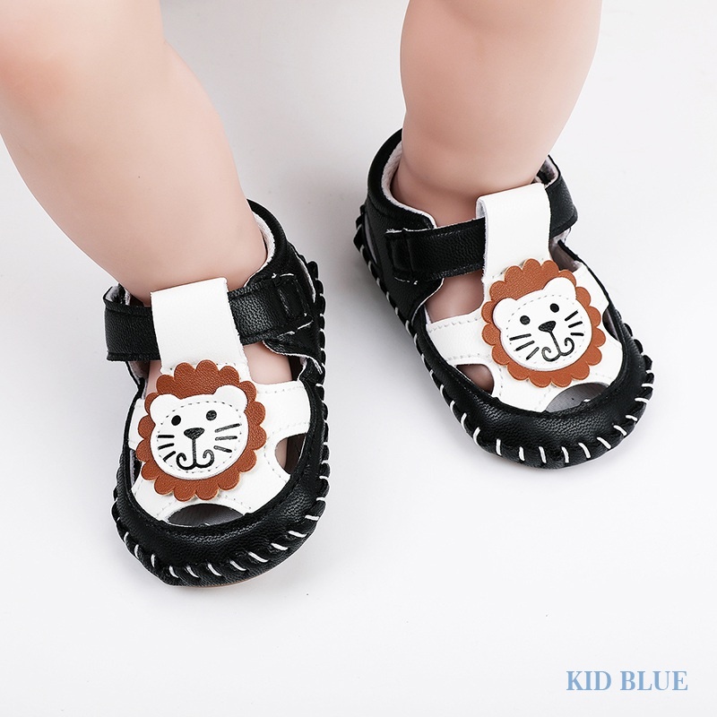 Giày Đế Mềm Chống Trượt Thoáng Khí Thoải Mái In Hình Thú Hoạt Hình Dễ Thương Thời Trang Xuân Hè Cho Bé