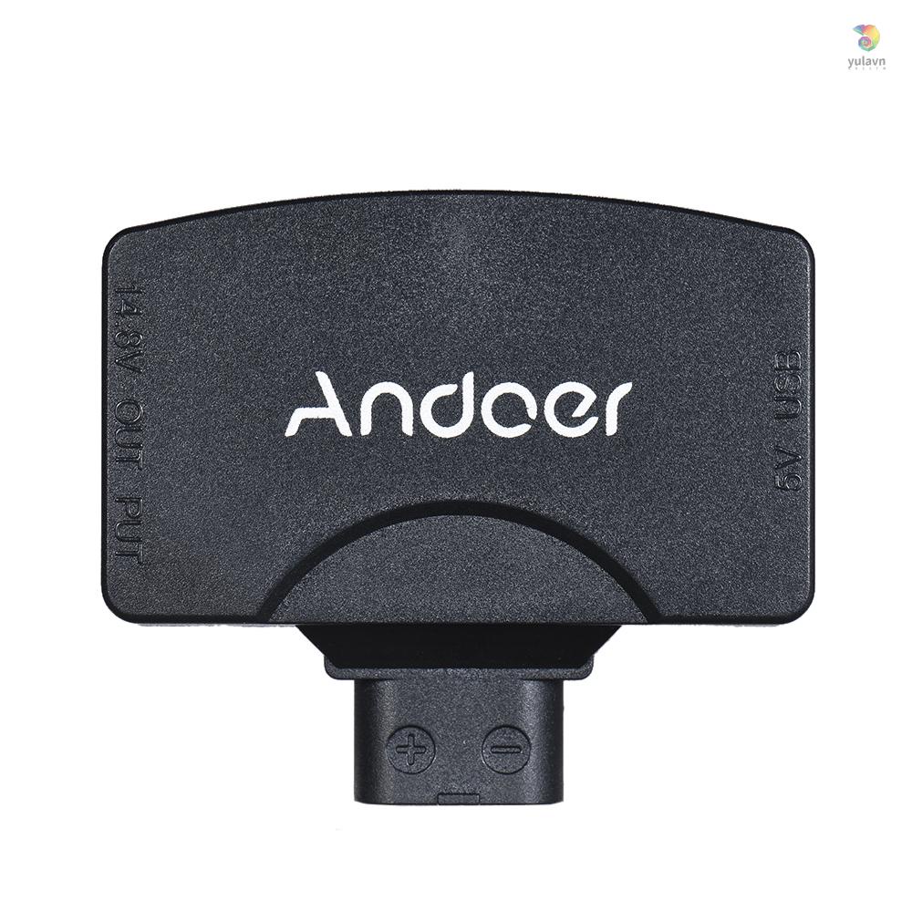 ANDOER Đầu Nối Chuyển Đổi Pin Máy Ảnh yula D-Tap Sang 5V USB 5V